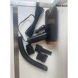 Aspirator Portabil Auto, Vivimall, pentru Casa si Masina, Cablu Auto, Tub Prelungitor, 4 Capete de Aspirare, 20x16x19cm, Negru
