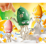 Caracatita Dansatoare, Flippy, +3 Ani, 3 Moduri, din ABS, Incarcare USB, cu Undita Inclusa, 12.6 x 7.6 x 20.7 cm, Verde - vivimall.ro