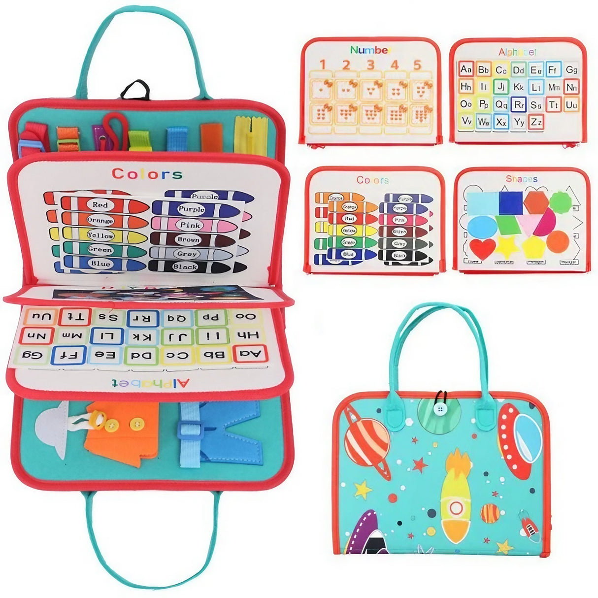 Carte senzoriala Montessori spatiu cosmic | TinyExplore - vivimall.ro