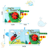 Carte Senzoriala, Pentru Bebelusi, Cu Animalute, 3D, Cu Sunete Si Fosnete, 0-3 Ani - vivimall.ro