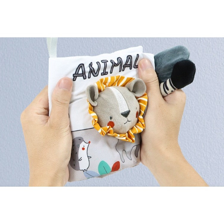 Carte Senzoriala, Pentru Bebelusi, Cu Animalute, 3D, Cu Sunete Si Fosnete, 0-3 Ani - vivimall.ro