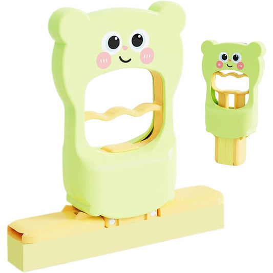 Mini Mop, Vivimall, de Mana, Pliabil, Model Ursulet, din Plastic, 9 x 15 x 15 cm, Verde - vivimall.ro