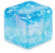 Cub Fidget 3D Flippy Model Stele, jucărie antistres comprimabilă albastră, dimensiuni 3×3×3 cm, vedere frontală