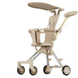 Carucior Pliabil, 1-3 Ani, Reversibil, 4 Roti, Parasolar, Din Aliaj De Aluminiu + Plastic + Textil - vivimall.ro