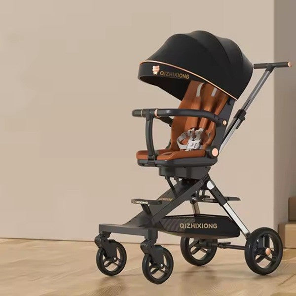 Carucior Sport 3In1, 6-36 Luni, Pliabil, Tavita Pentru Masa, Pat De Dormit, Centura De Siguranta, Roti 360 Grade, Reversibil, Parasolar, Maner Reglabil