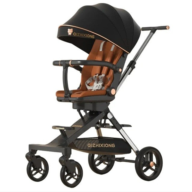 Carucior Sport 3In1, 6-36 Luni, Pliabil, Tavita Pentru Masa, Pat De Dormit, Centura De Siguranta, Roti 360 Grade, Reversibil, Parasolar, Maner Reglabil