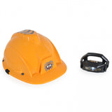 Casca Protectie cu Lanterna de Jucarie pentru Copii, Vivimall, Material Plastic, Interactiv, Distractiv, 29.5x19.5x6.5 cm, Portocaliu - vivimall.ro