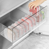 Caserola Alimentara, Cutie Pentru Pastrare A Alimentelor, Cutie Depozitare Pentru Frigider, Sigilata Dreptunghiulara, Din Plastic, 12 X 12 X 4.5 Cm, 350Ml, Transparent - vivimall.ro