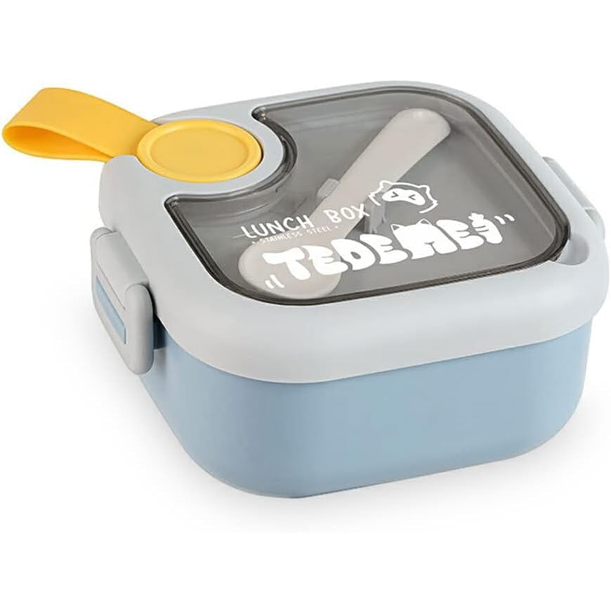 Caserola Pentru Copii Lunch Box, 750 Ml, Doua Boluri, Lingura, Foarfeca Din Plastic, Rezistenta La Scurgeri, Astra - vivimall.ro