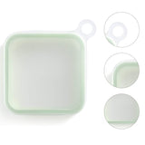 Caserola Pentru Sandwich Din Silicon Si Polipropilena, Portabil, Usor De Curatat, Capac Anti-Scurgere, Reutilizabil, 15.5 X 15.5 X 2.5 Cm, Verde - vivimall.ro