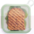 Caserola Pentru Sandwich Din Silicon Si Polipropilena, Portabil, Usor De Curatat, Capac Anti-Scurgere, Reutilizabil, 15.5 X 15.5 X 2.5 Cm, Verde - vivimall.ro