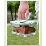 Caserola Portabila Pentru Mancare Fresh 1500 Ml, 2 Furculite,10 X 13.5 X 20 Cm, 2 Capace Detasabile Pentru Congelator, Etans, Spatiu Pentru Tacamuri, Maner, Material Plastic, Rezistent La Temperaturi Ridicate, Transparent - vivimall.ro