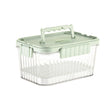 Caserola Portabila Pentru Mancare Fresh 1500 Ml, 2 Furculite,10 X 13.5 X 20 Cm, 2 Capace Detasabile Pentru Congelator, Etans, Spatiu Pentru Tacamuri, Maner, Material Plastic, Rezistent La Temperaturi Ridicate, Transparent - vivimall.ro