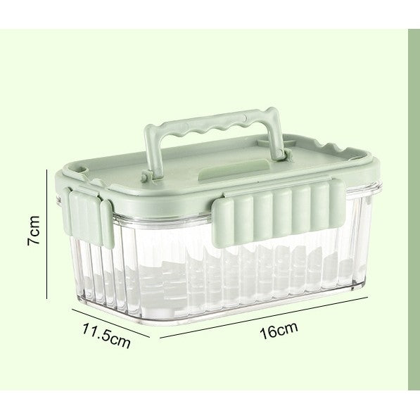 Caserola Portabila Pentru Mancare Fresh 550 Ml, Furculita Pentru Fructe, 7 X 11.5 X 16 Cm, Capac Detasabil Pentru Congelator, Etans, Spatiu Pentru Tacamuri, Maner, Material Plastic, Rezistent La Temperaturi Ridicate, Transparent - vivimall.ro