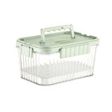 Caserola Portabila Pentru Mancare Fresh 550 Ml, Furculita Pentru Fructe, 7 X 11.5 X 16 Cm, Capac Detasabil Pentru Congelator, Etans, Spatiu Pentru Tacamuri, Maner, Material Plastic, Rezistent La Temperaturi Ridicate, Transparent - vivimall.ro