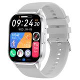 Ceas Smartwatch, Flippy, Editia H15, Apeluri Bluetooth, Afisaj 1.81 inch, Rezolutie 240 x 284, Puls, Siri, Baterie 180 mAh, Argintiu - vivimall.ro