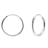 Cercei Argint 925, Jolie Silver, pentru Dama, Model Creole, 0.12 cm, 0.68 g, Argintiu - vivimall.ro