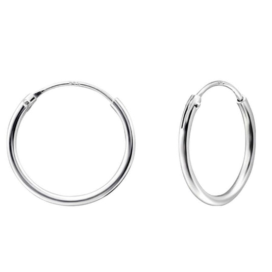Cercei Argint 925, Jolie Silver, pentru Dama, Model Creole, 0.12 cm, 0.68 g, Argintiu - vivimall.ro
