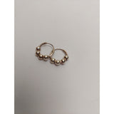 Cercei Argint 925 Creole 12 mm cu 4 Bilute, Jolie Silver, 1.6g, 1 cm x 1 cm