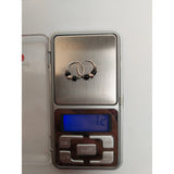 Cercei Argint 925 Creole 12 Mm Cu Pietre Negre, Jolie Silver, 1.2G