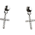 Cercei Argint 925 Cruce Cu Pietre - vivimall.ro