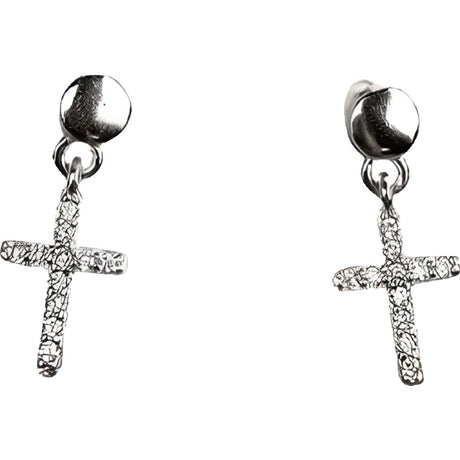 Cercei Argint 925 Cruce cu Pietre - vivimall.ro