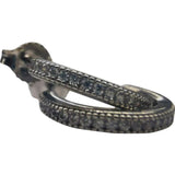 Cercei Argint 925 cu Zirconii, model Semicerc cu Surub - vivimall.ro