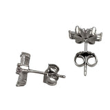 Cercei Argint 925, Floare Cu Zirconii