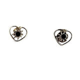 Cercei Argint 925 Floare In Inima - vivimall.ro