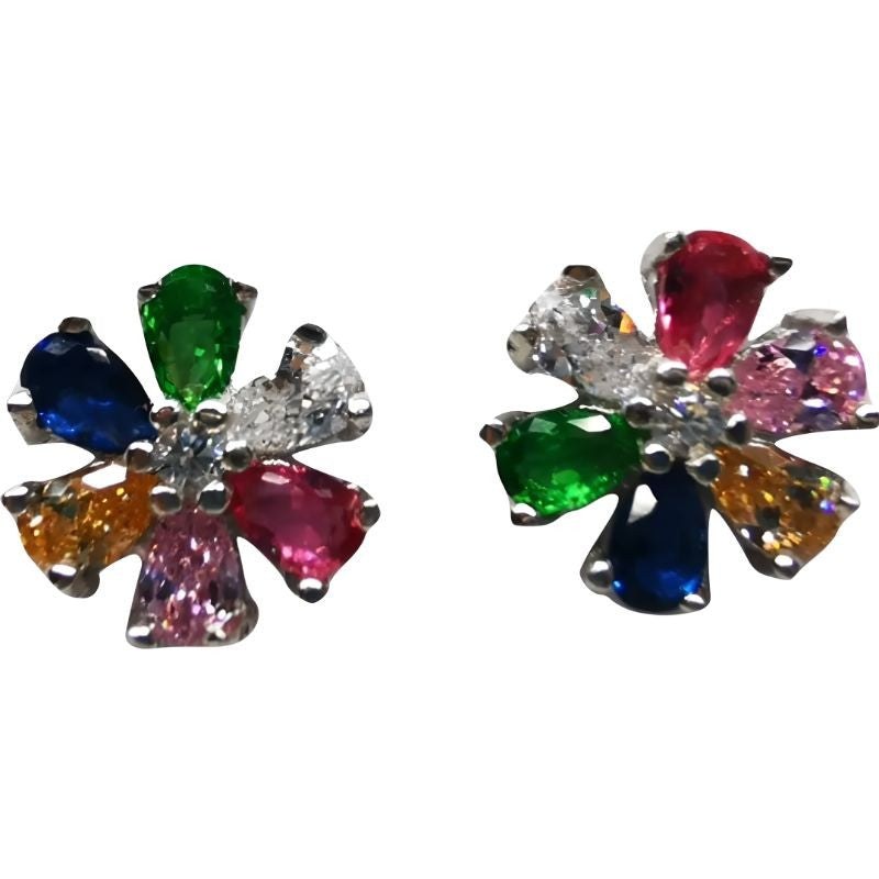 Cercei Argint 925 Floricele Zirconiu