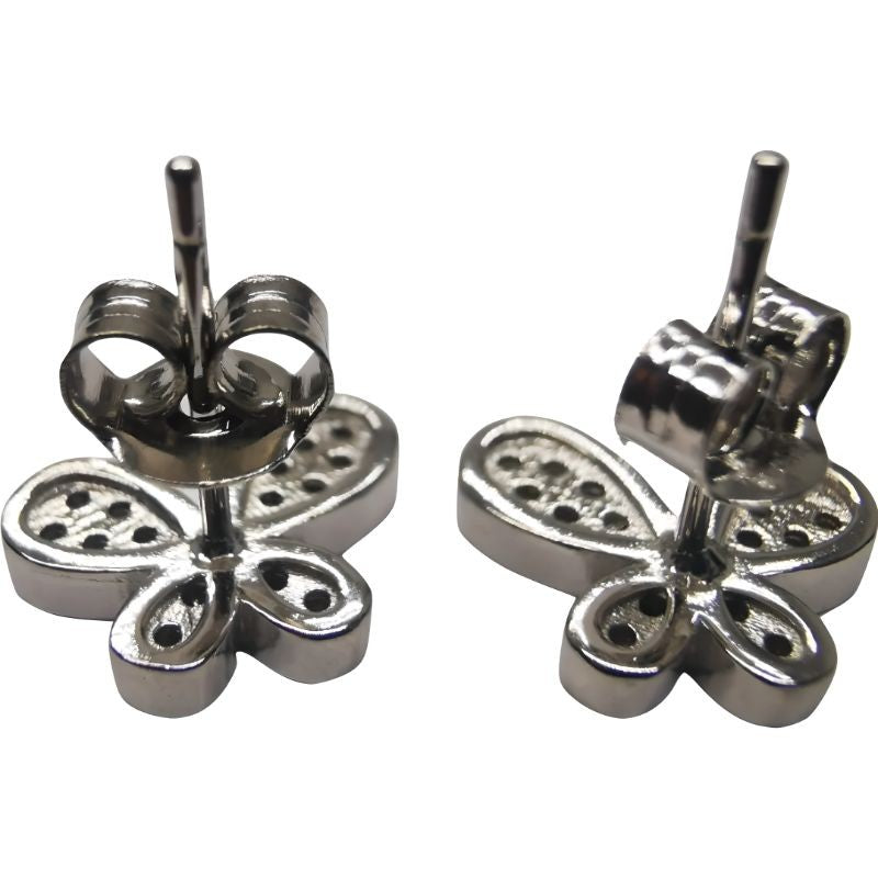 Cercei Argint 925 Fluture Mare cu Minizirconii - vivimall.ro