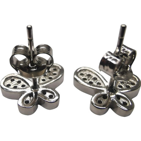 Cercei Argint 925 Fluture Mare cu Minizirconii - vivimall.ro