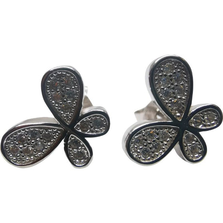 Cercei Argint 925 Fluture Mare cu Minizirconii - vivimall.ro