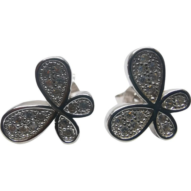Cercei Argint 925 Fluture Mare cu Minizirconii - vivimall.ro