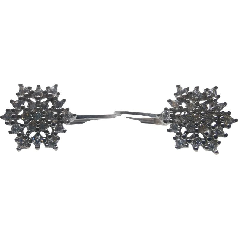 Cercei Argint 925 Fulg de Nea Tortita Mare - vivimall.ro