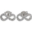 Cercei Argint 925 Infinit Mic cu Pietre - vivimall.ro