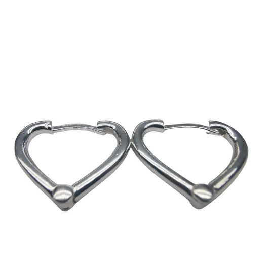 Cercei Argint 925 Inima Contur - vivimall.ro