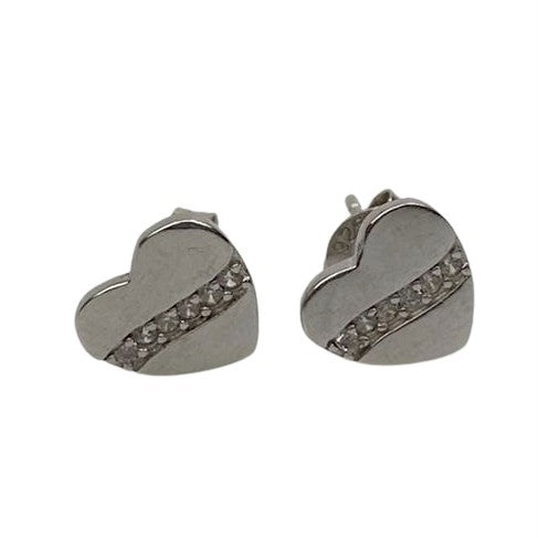 Cercei Argint 925 Inima Cu Minizirconii