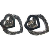 Cercei Argint 925 Inimi Unite cu Pietre - vivimall.ro