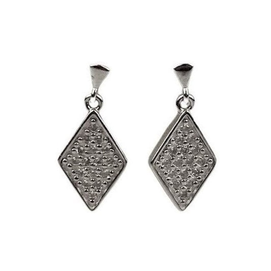 Cercei Argint 925 Romb - vivimall.ro