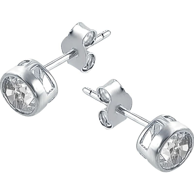 Cercei Argint 925 Rotunzi Cu Zirconiu