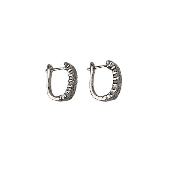 Cercei Argint 925 Tortita cu Pietre Duble - vivimall.ro