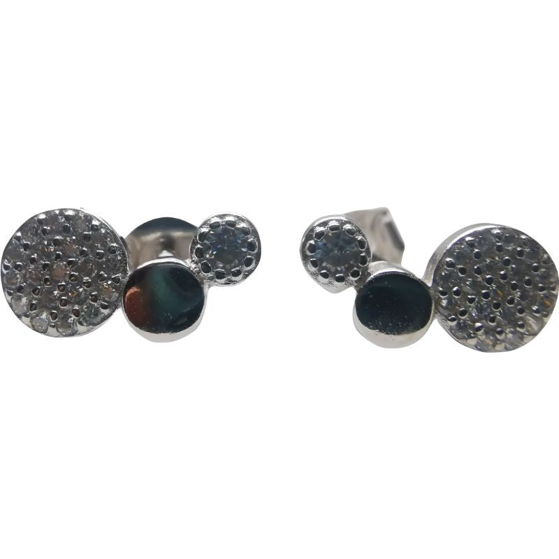 Cercei Argint 925 Trio Cu Pietre