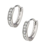 Cercei din Argint 925, Cerc cu Zirconii, Jolie Silver