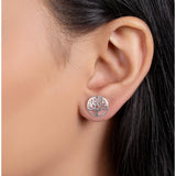 Cercei din Argint 925, Copacel in Cerc, Jolie Silver - vivimall.ro