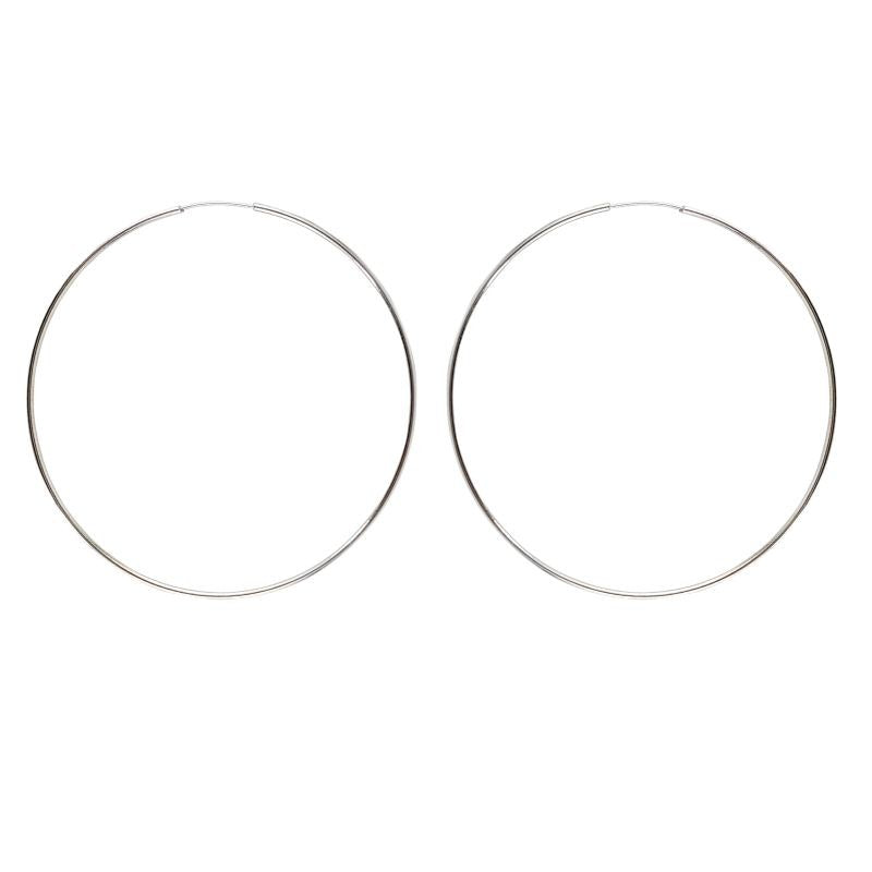 Cercei din Argint 925 Creole 40 mm - vivimall.ro