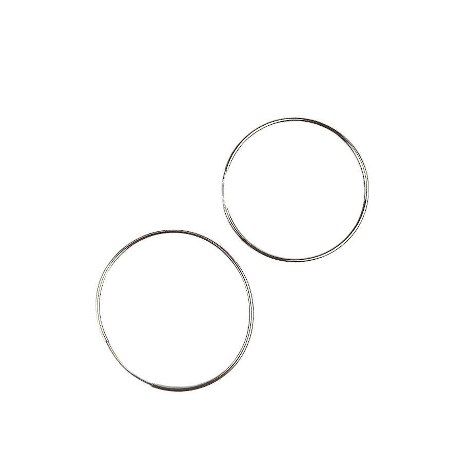 Cercei din Argint 925 Creole 40 mm - vivimall.ro