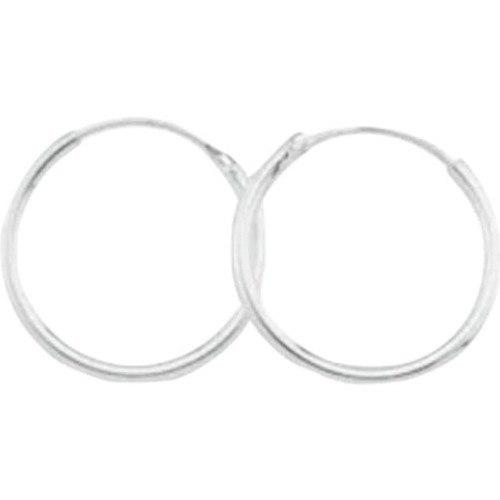 Cercei din Argint 925 Creole Mici 10 mm - vivimall.ro