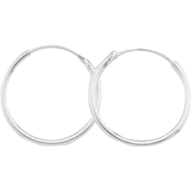 Cercei din Argint 925 Creole Mici 10 mm - vivimall.ro