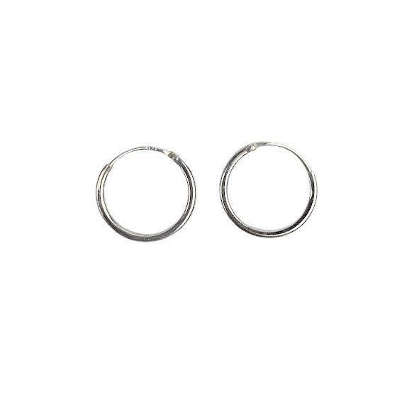 Cercei din Argint 925 Creole Mici 10 mm - vivimall.ro